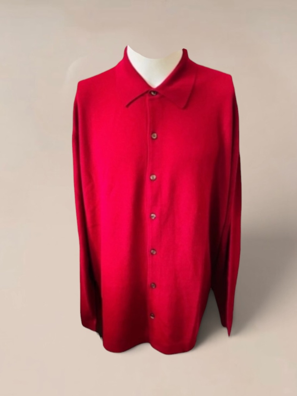 New! GRAN SASSO For Mark Shale NEW Wool Knit Button Front Sweater  Size …